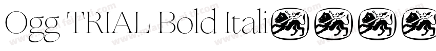Ogg TRIAL Bold Itali字体转换